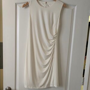Donna Morgan Elegant Cream Sleeveless Dress